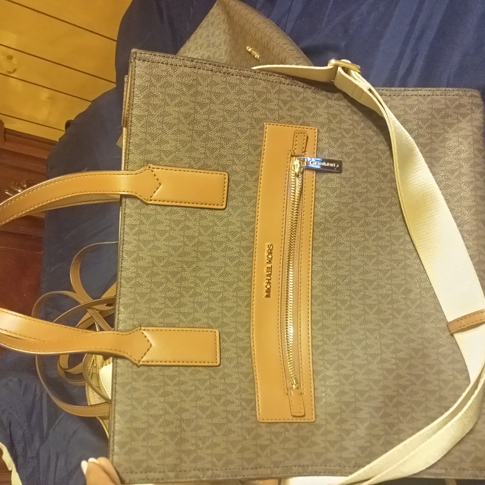 Michael Kors Brown and Tan Women's Bag